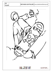 Kaykay boyama sayfaları